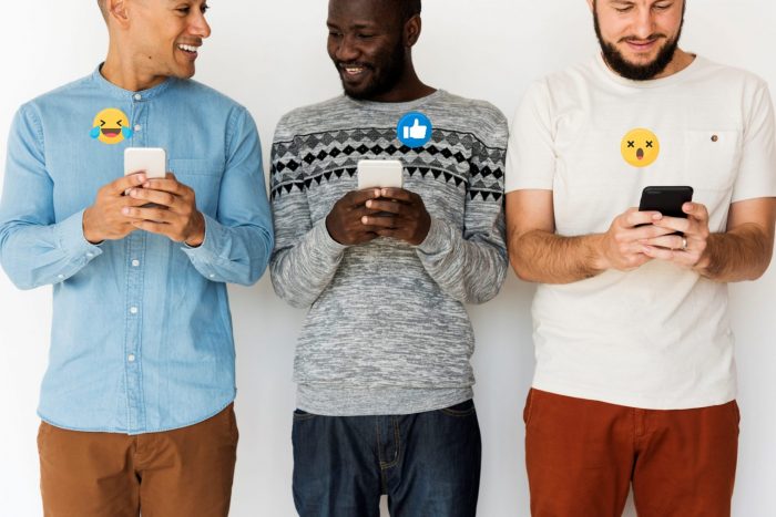 Image of people using smartphones illustrates blog "The Do's and Don'ts of digital marketing"